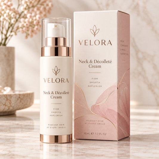 Velora hals dekollete creme mit retinol