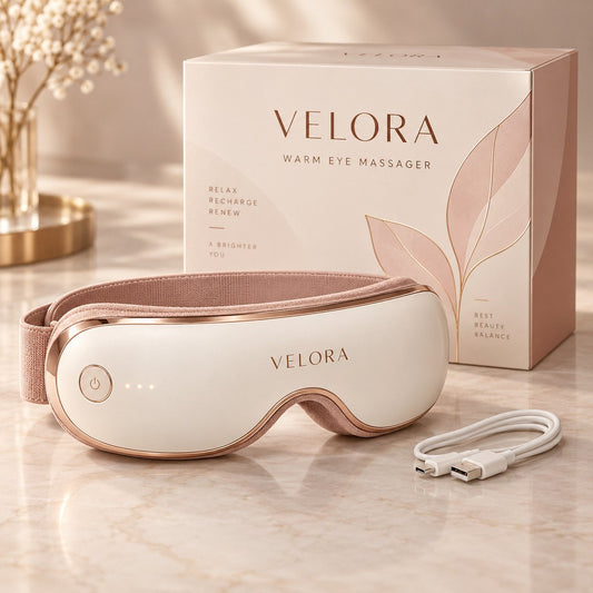 Velora Warm Eye Massager – Wärme-Augenmaske mit Massagefunktion - Velora