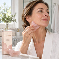 Velora Contour Gua Sha – Edelstahl-Set für die Gesichtsmassage - Velora