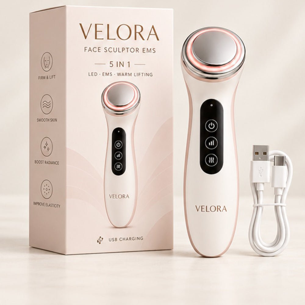 Velora Face Sculptor – EMS & Rotlicht Gesichtsmassager - Velora