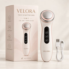 Velora Face Sculptor – EMS & Rotlicht Gesichtsmassager - Velora