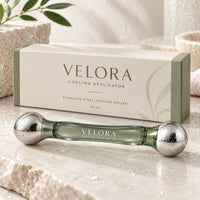 Velora Kühl-Applikator – Kühlender Massage-Roller für Gesicht & Augen - Velora