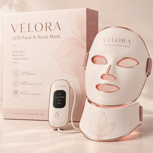 Velora LED Face & Neck Mask – LED-Maske für Gesicht & Hals - Velora