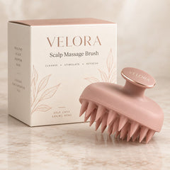 Velora Scalp Massage Brush – Silikon-Kopfhautbürste - Velora