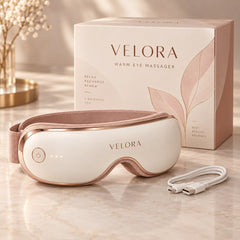 Velora Warm Eye Massager – Wärme-Augenmaske mit Massagefunktion - Velora